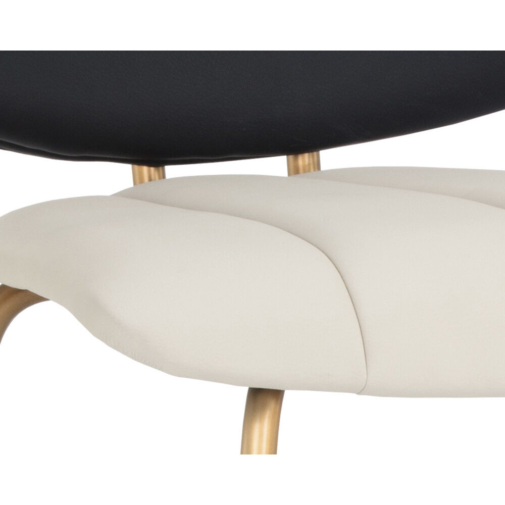 Lorelei 31 inch Dillon Cream / Dillon Black Counter Stool